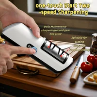 Kitchen Electric Knife Sharpener Multifunctional Automatic Professional 4 Gears Electric Knife Sharpener Kitchen Accessories 1