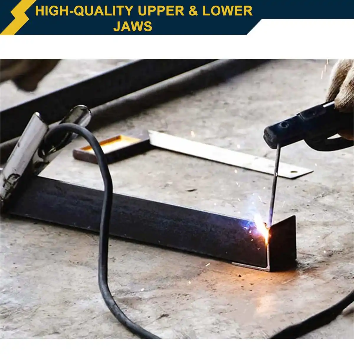 200A Groud Welding Earth Clamp Clip Set For Mig Tig ARC Welding Machine Electrode Holder 3M Cable + Earth Clamp 3M Cable