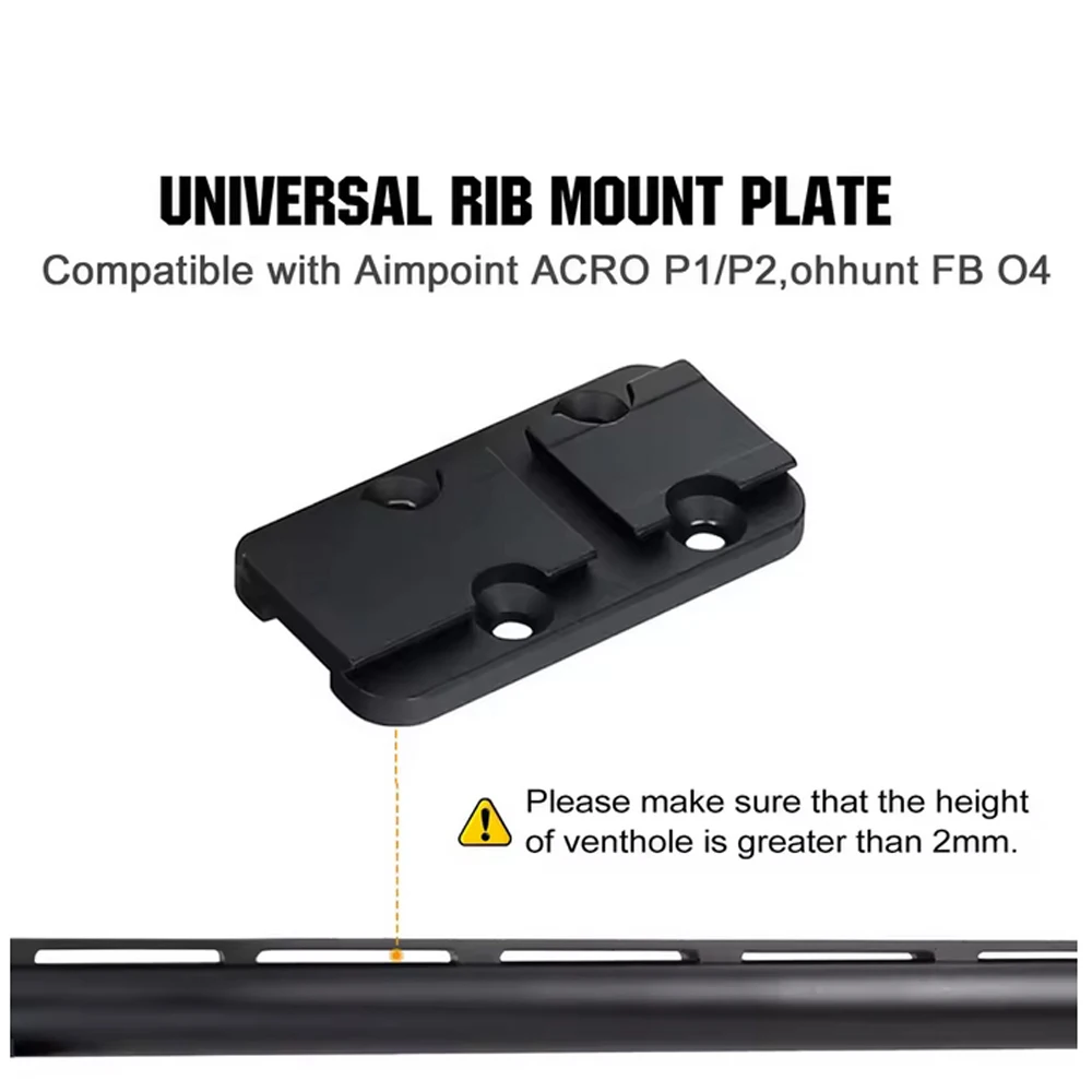 Red Dot Mount Universal Ventilated Rib Mount ACRO Adaptor Plate Red Dot Sight ohhunt FB O4 red dot sight,rifle scope mount,scope mount adapter
