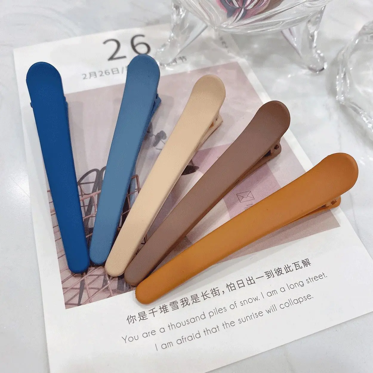 Duck Mouth Hairpins - 10pcs Plastic Hair Clips | Korean Style DIY Hair Styling Tools
