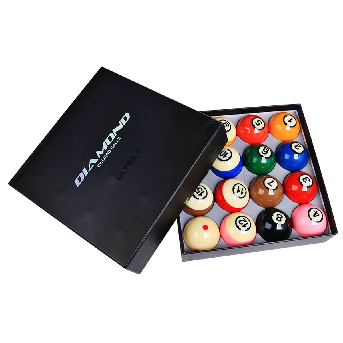 Cosmos Diamond Billiards Pool Ball Big Number 2-1/4" Set