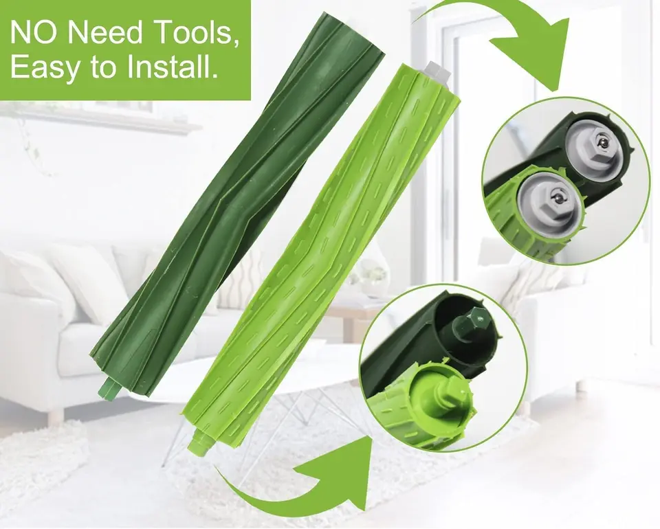 4 Rollen Bürsten Für IRobot Roomba - Gummibürsten Ersatz E & I Serie