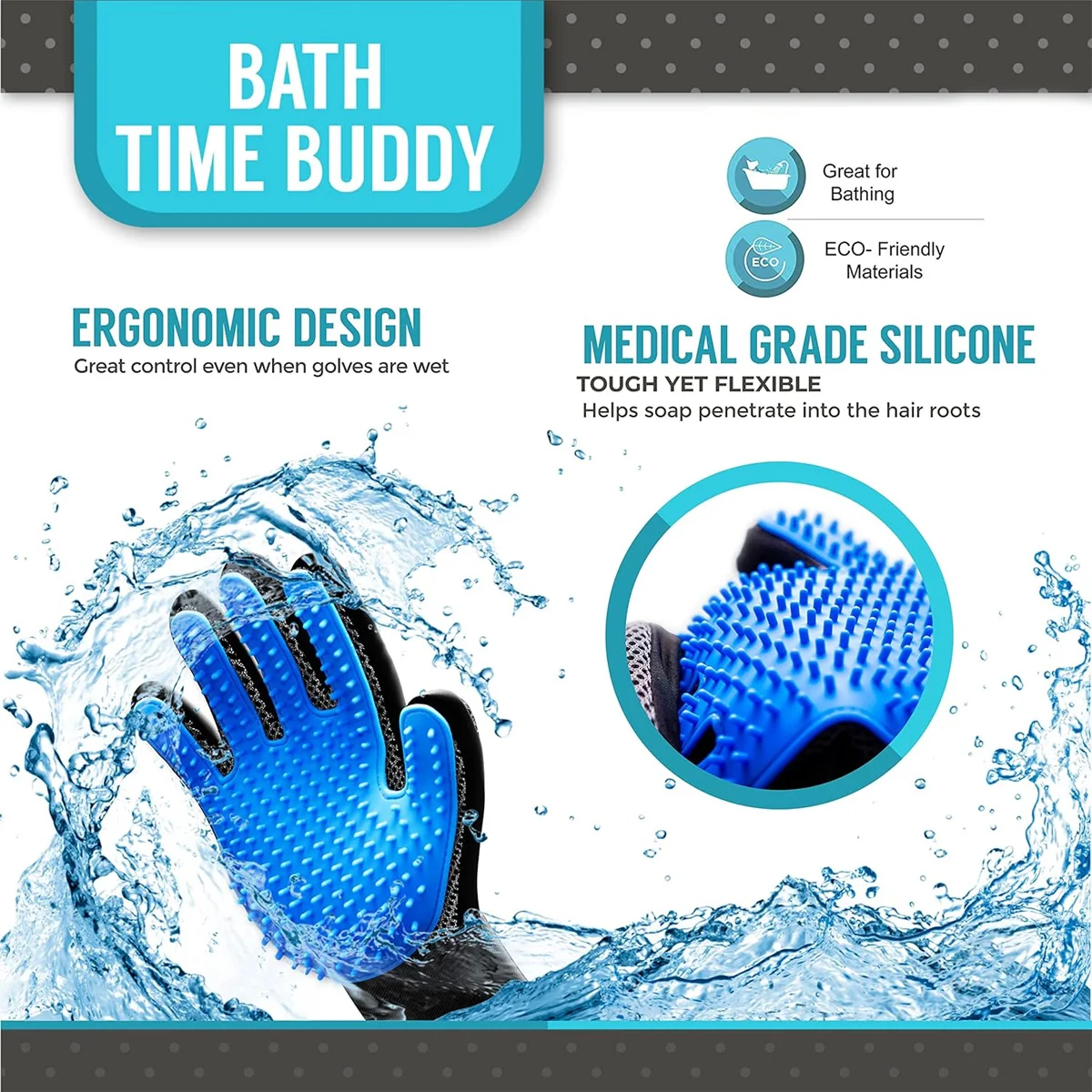 Gloves pet hair remover gloves cat gloves brush pet hair removal tool right-hand set reusable dog tool 1PC pet hair remover gloves