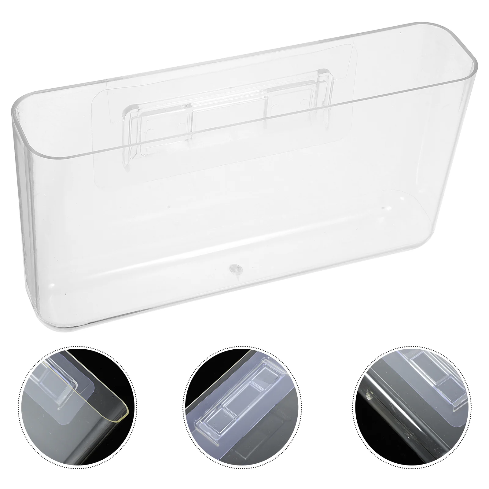 

Wall Mounted Pen Holder Desktop Pencil Case Plastic Makeup Brush Holder Pen Container