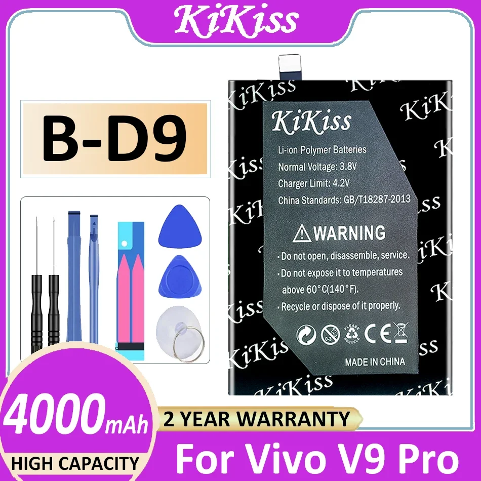 

Original KiKiss Battery B-D9 BD9 4000mAh For Vivo Z1 Z1i Y89 Y85 Y85A V9 Pro V9Pro Mobile Phone Bateria