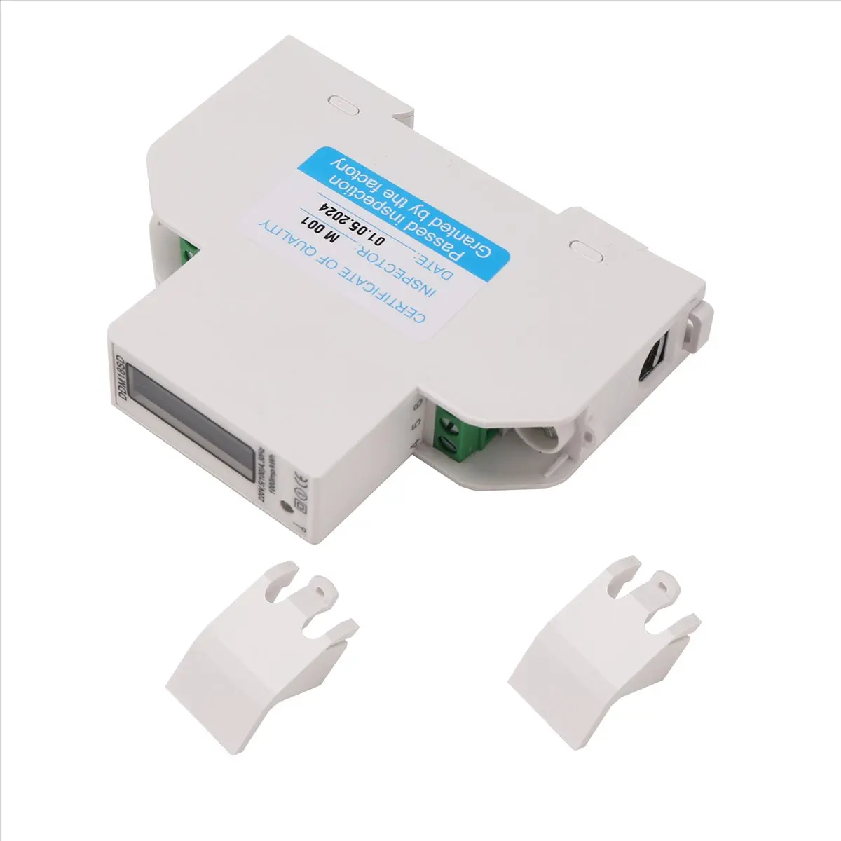 T81C 5-100A 220V 에너지 미터 단상 RS485 MODBUS 프로토콜 LCD 백라이트 디스플레이 딘 레일 와트 미터 에너지 미터