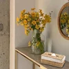 Hot Creative Handmade Rattan Tissue Box Household Paper Storage Basket Home Decoration Khaki Floral Style 1 PCS  napkin holder 4