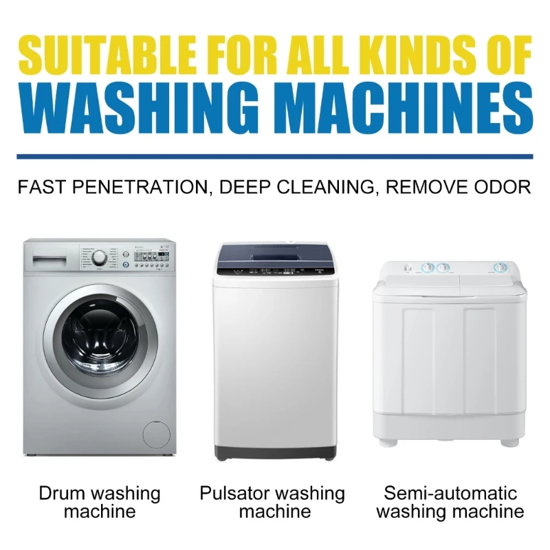 Deep Cleaning Washing Machine Tablets Effective Dirt and Odor Removal Multifunction Laundry Machine Sweeping Supplies washing machine tablets washing machine cleaner tablets