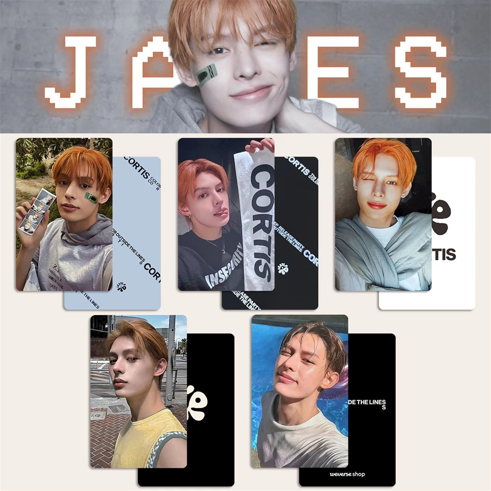 5Pcs/Set KPOP CORTIS Mini Album COLOR OUTSIDE THE LINES Photocards