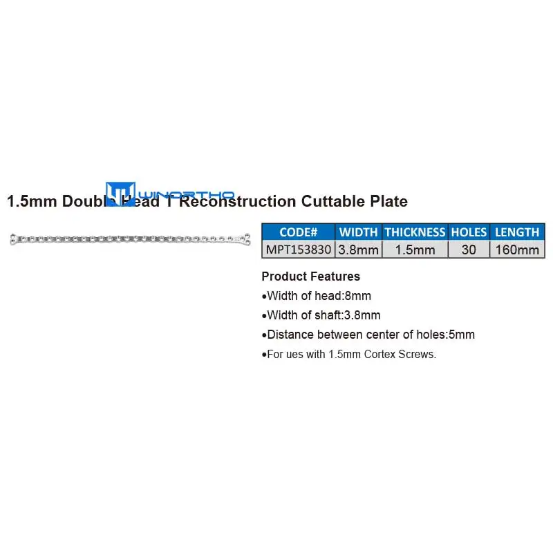 Orthopedic Instruments Veterinary Surgical Instruments AO reconstruction LC-DCP cuttable plates Veterinary Orthopedic Pet Animal Surgical Compression winortho tplo