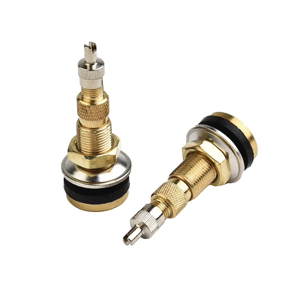 

Tubeless Stems Tyre Valves TR618A Brass Fits for 5/8" rim hole Brass & Rubber Replacement for Agricultural Tractor