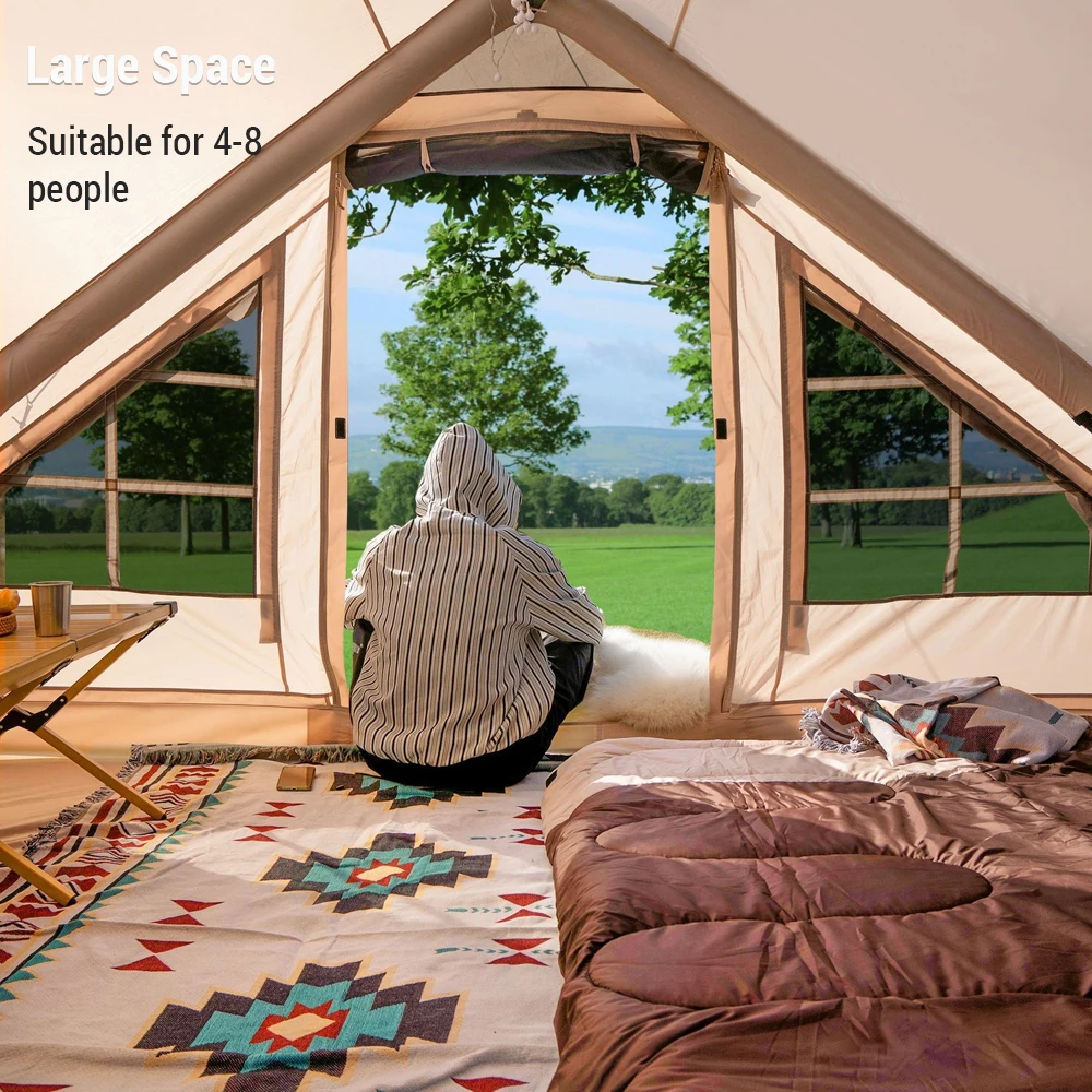 Outdoor Waterproof Inflatable Tent Portable Easy Setup Camping Tent with Canopy for 4-8 People Tents Outdoor Camping 18 Outdoor Waterproof Inflatable Tent Portable Easy Setup Camping Tent with Canopy for 4-8 People Tents Outdoor Camping 12