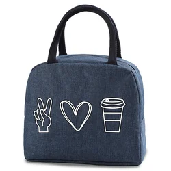 Chic Insulated Thermal Lunch Tote (Blue)