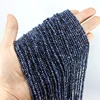 Natural Faceted AA Blue Sapphire Small Tiny Seed 2/3/4/5/6MM High Quality Loose Round Beads For Jewelry Making Bracelet Necklace 5