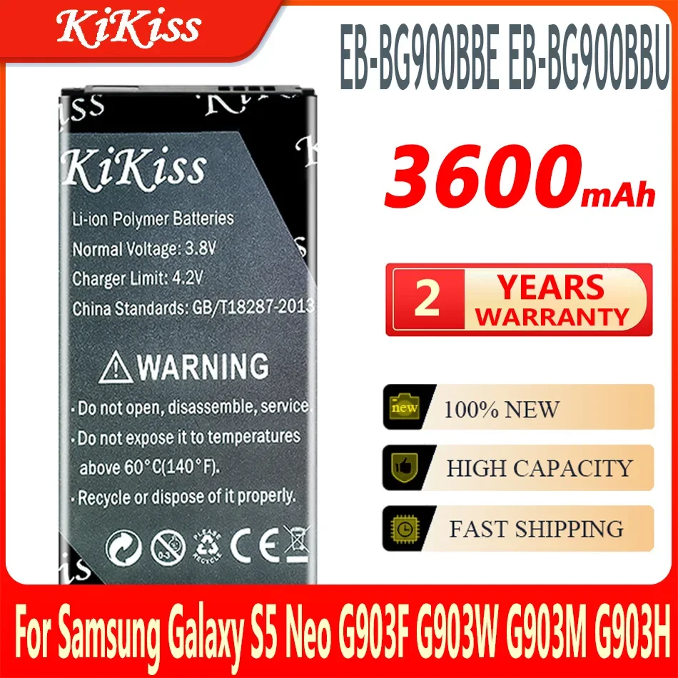 Batteria Kikiss Eb-Bg900Bbe Eb-Bg900Bbu Eb-Bg900Bbc Eb-Bg903Bbe Per Samsung Galaxy S5 Neo G903F G903W G903M G903H/S5 G900S G900F
