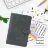 A6 Binder Budget Planner Notebook Pu Covers Folder 6 Hole Binder Pockets Plastic Binder Zipper Money Saving Enveloper 4
