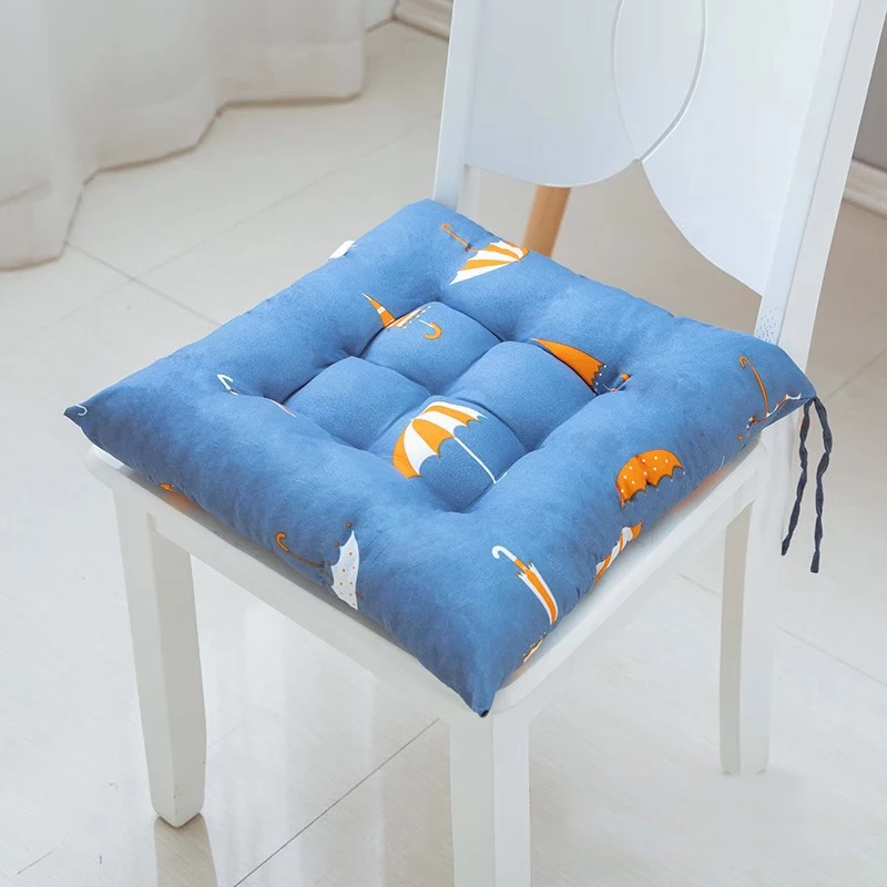 1 Piece Cotton Upholstery Soft Padded Cushion Solid Chair Square Mat Office Home Decoration Car Garden Sun Lounge Seat Cushion