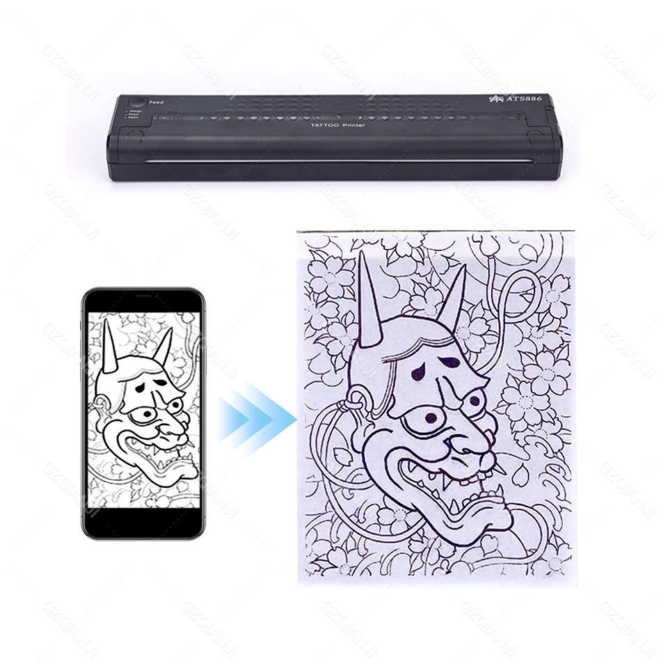 Ats886-ポータブルタトゥーステンシル,印刷機,写真,描画用 - AliExpress