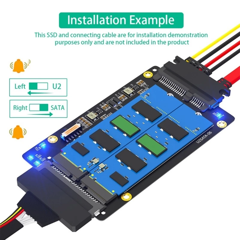 

53CC Mkey Bkey для -SATA2.0 M.2 NVME PCIE для SFF-8639 Легкая передача данных