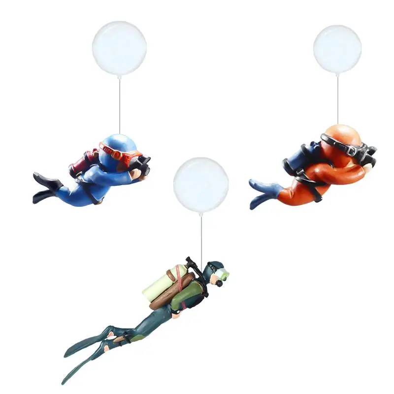 FloatingAquariumDecorationsFloatingResinDiverOrnamentFishTank