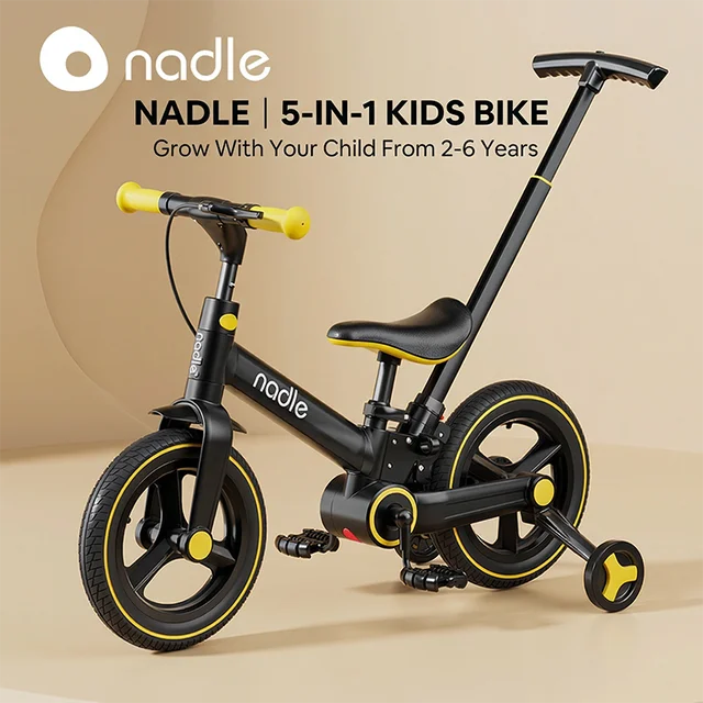 Vélo d'équilibre pour enfants 4-en-1, vélo pliable à pédales pour filles et garçons de 1 à 6 ans 1