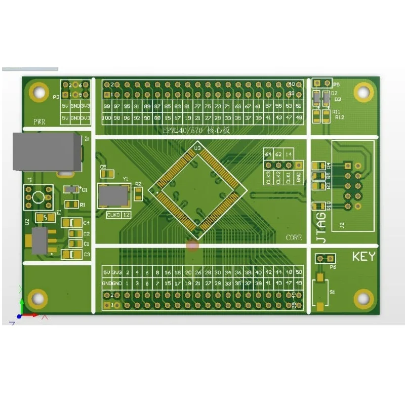 TB262 ALTERA MAX II EPM240 FPGA CPLD Core макетная плата комплект обучающий модуль JTAG PLD MCU IC |