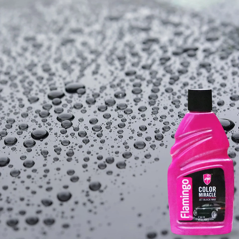 Flamingo F361K 410ml Jet Black Wax Ceramic Coating For Black Car