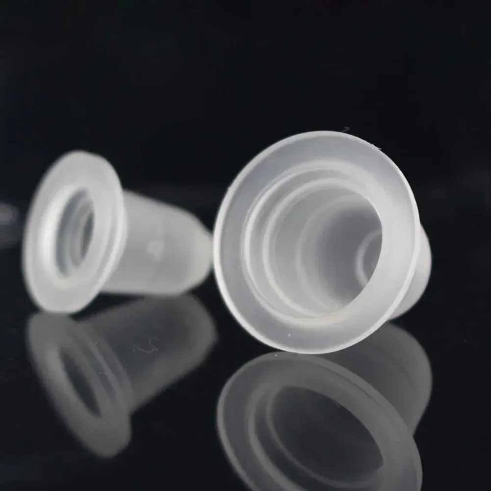 100Pcs S/L Soft Silicone Tattoo Ink Cups Disposable Microblading Makeup Pigment Holder Container Caps Tattoo Supplies Accessories Makeup