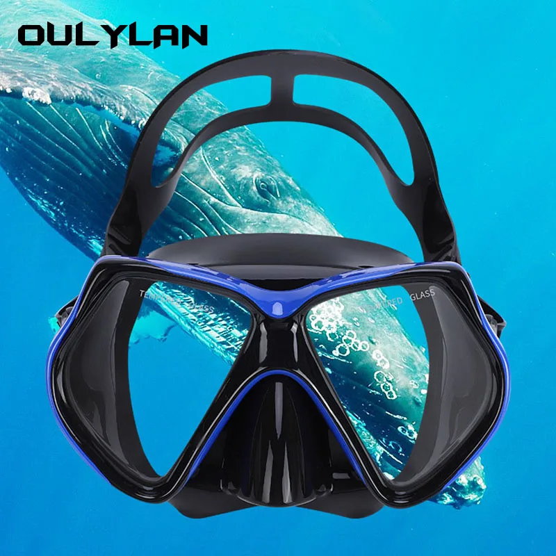 

Солнечные очки для дайвинга Oulylan, незапотевающие солнцезащитные аксессуары для плавания, дыхательная маска, для взрослых