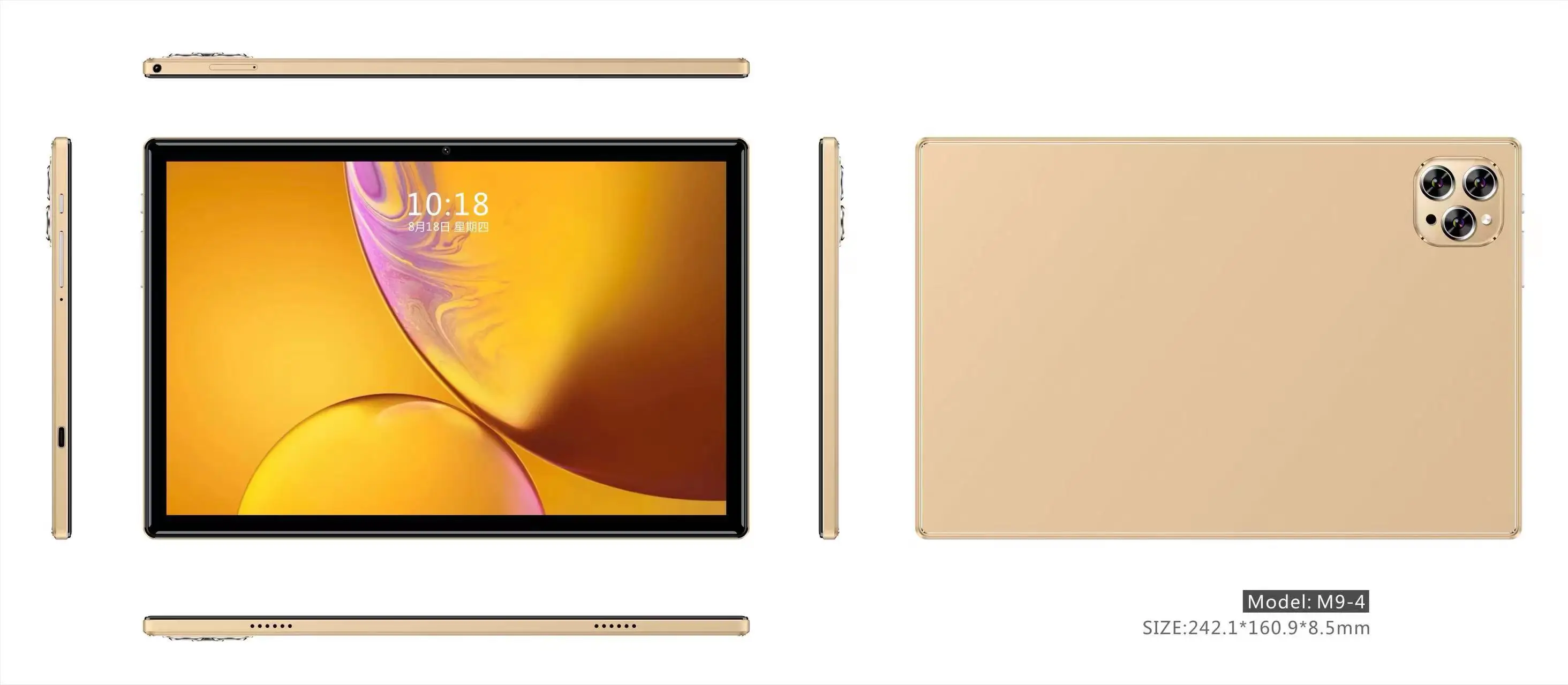 New 10.1 Inch Tablet Pc 8GB RAM 64GB ROM Octa Core Tablets Google Play 4G LTE Phone Call Android 12 WiFi GPS Bluetooth 6