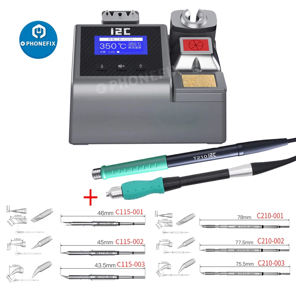 

I2C NANO Soldering Station 1S Rapid Heating Welding Platform With C245/C210/C115 Handles Soldering Tip For PCB Repair