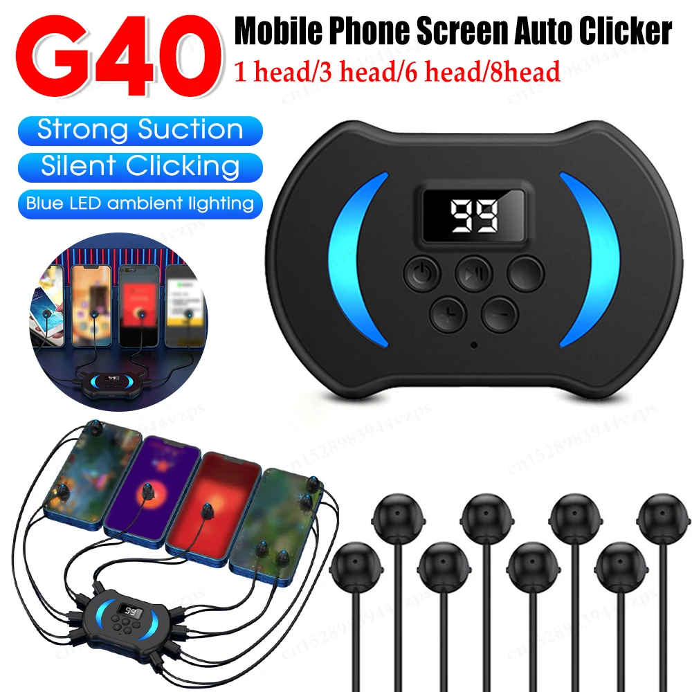 Auto Clicker for Phone Silent Clicker Adjustable Physical Simulation Finger Click Device Mobile Phone Automatic Physical Tapper