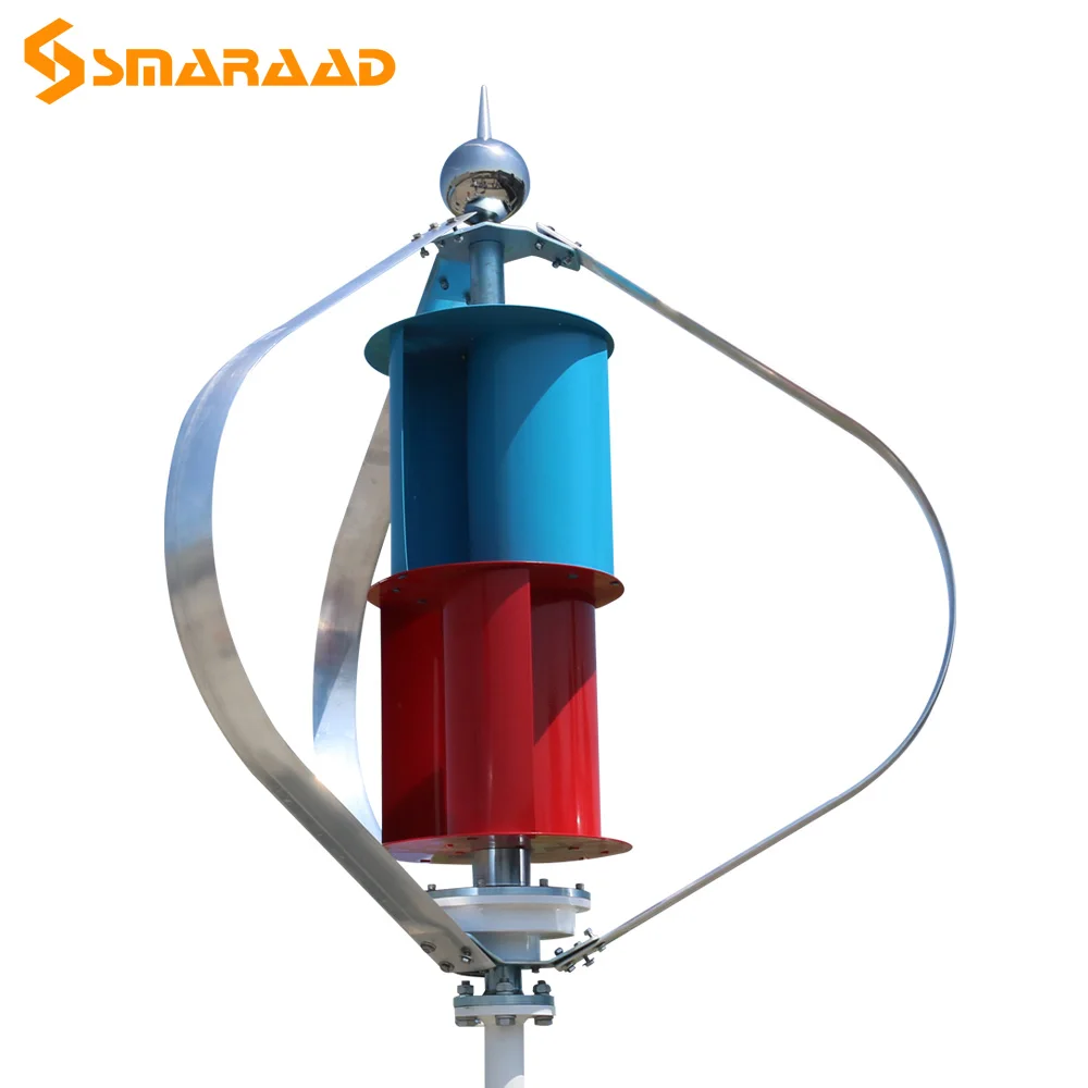 3000W Vertic Windmill Maglev Generator 48V 2m Start Noise-Free Street Light Garden Farm Home Use