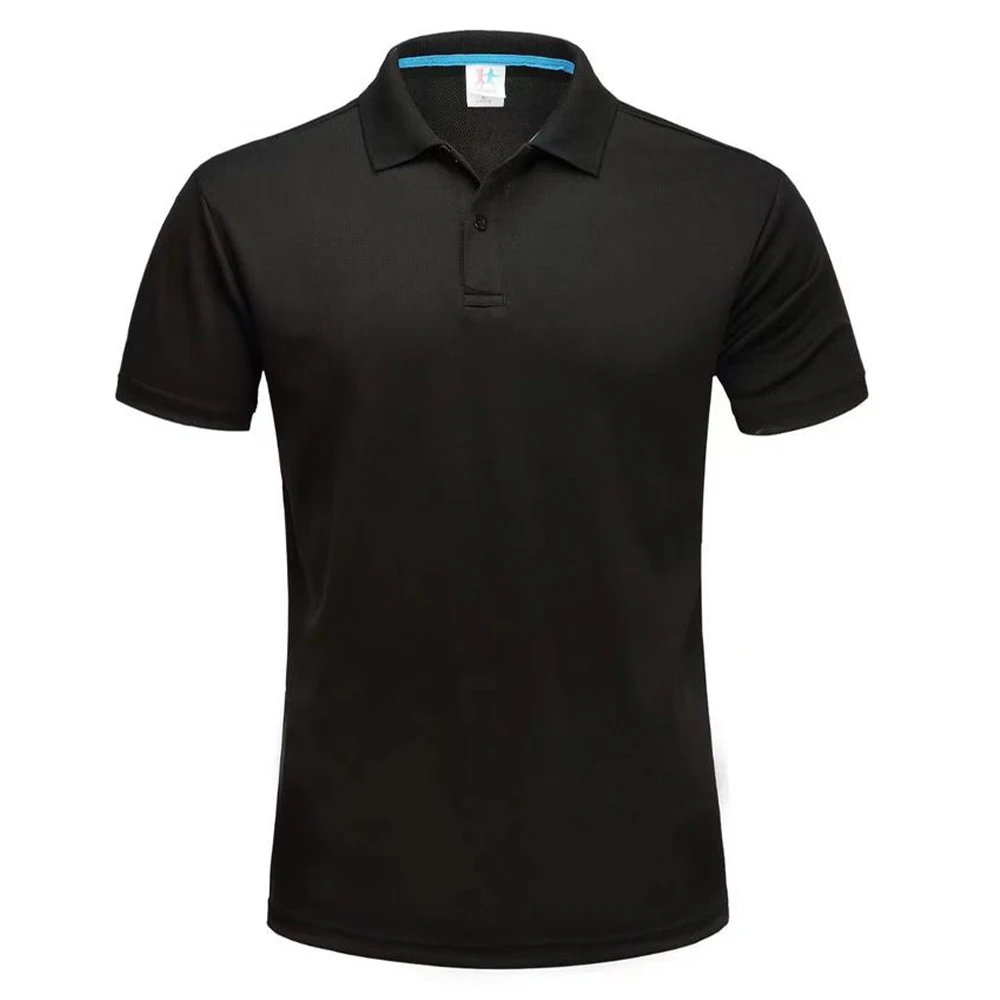 Men's Blank Dry Fit Golf Shirts Breathable Polyester Quick Dry Polo T Shirt Mens Golf Shirt