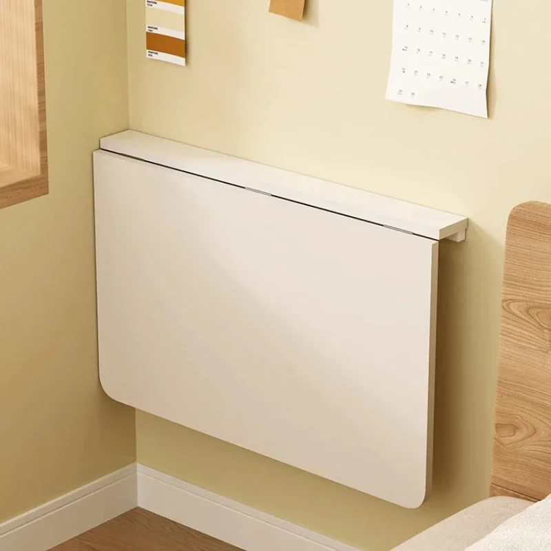 Space-saving Wall-mounted Folding Computer Desk Multi-functional Wall Storage Rack Small Family Kitchen Living Room Dining Table