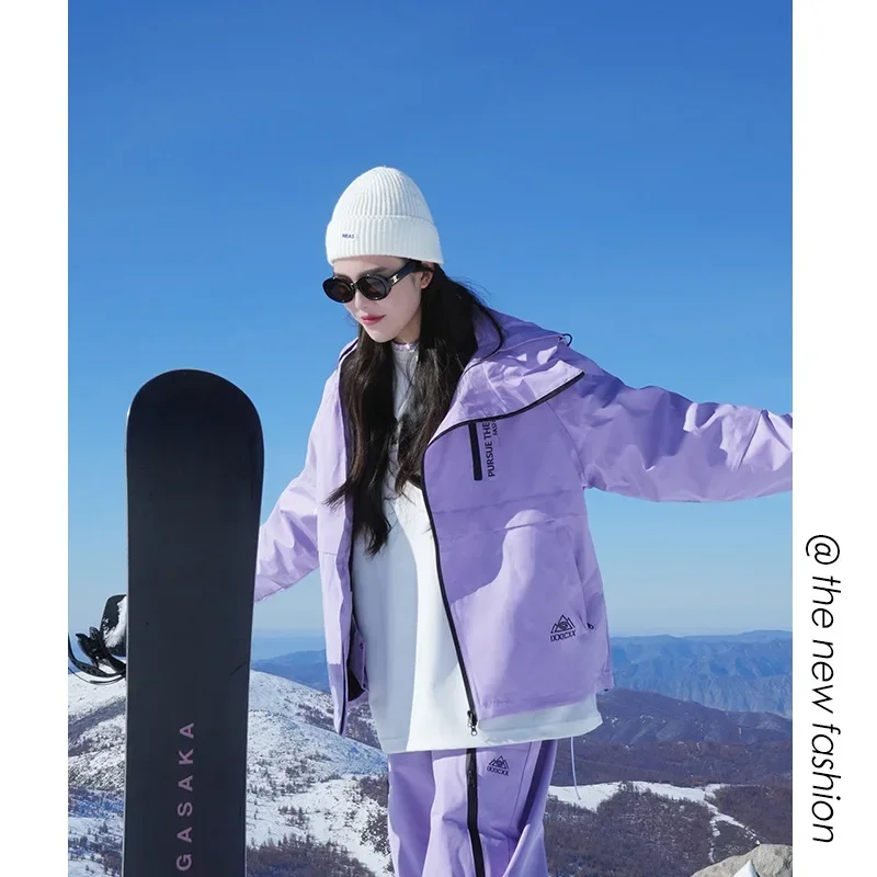 -30 ℃ 여성 및 남성용 스노우웨어 세트, 스노보드복, 커플 스키복, 스키 자켓 및 바지, 성인용 스키복
