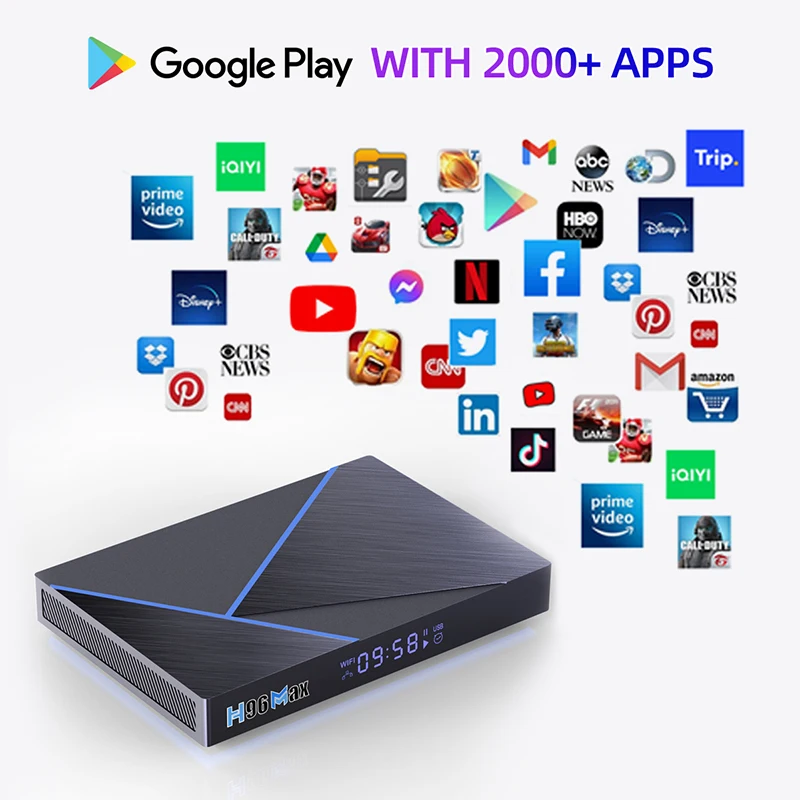 H96 MAX V56 Smart TV Box Wifi TVBOX 8K Media Player Set Top Box HD