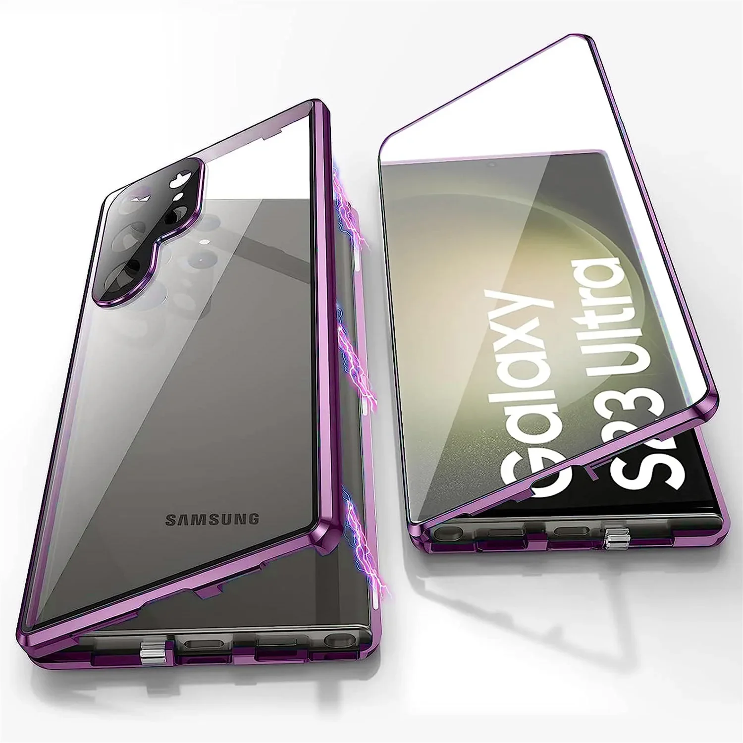 Luxury Metal Alloy Magnetic 360° Full Surround Screen HD Glass Protection Case