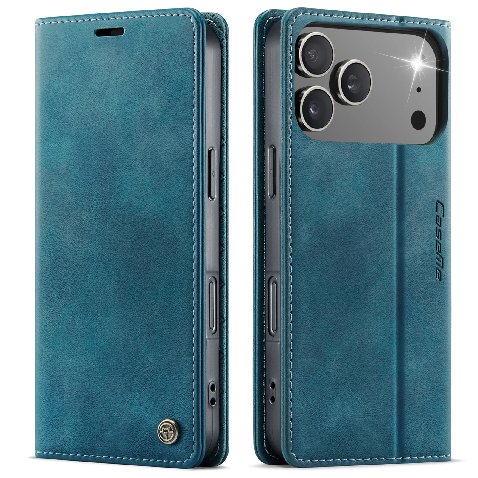Magnetic Wallet Case Flip PU Leather with Card Slot and Money Pocket