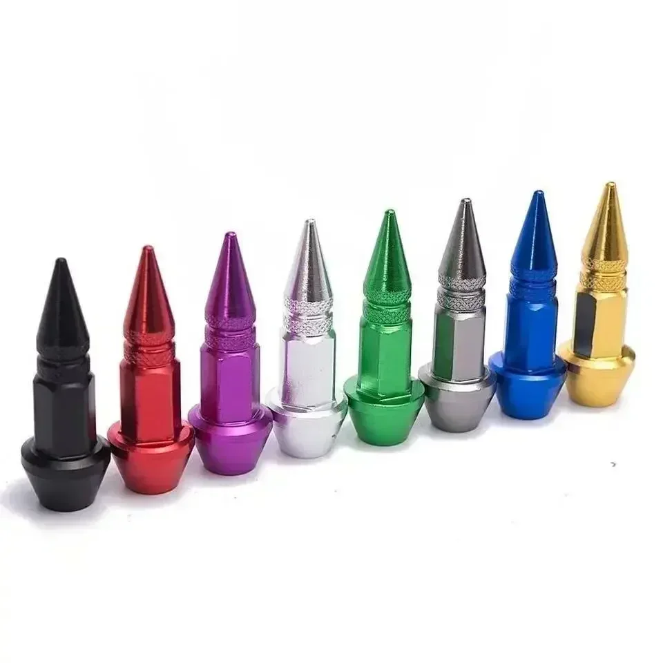 Universal Airtight Tire Valve Caps - Set of 4 for Cars, Motorcycles, and Bikes