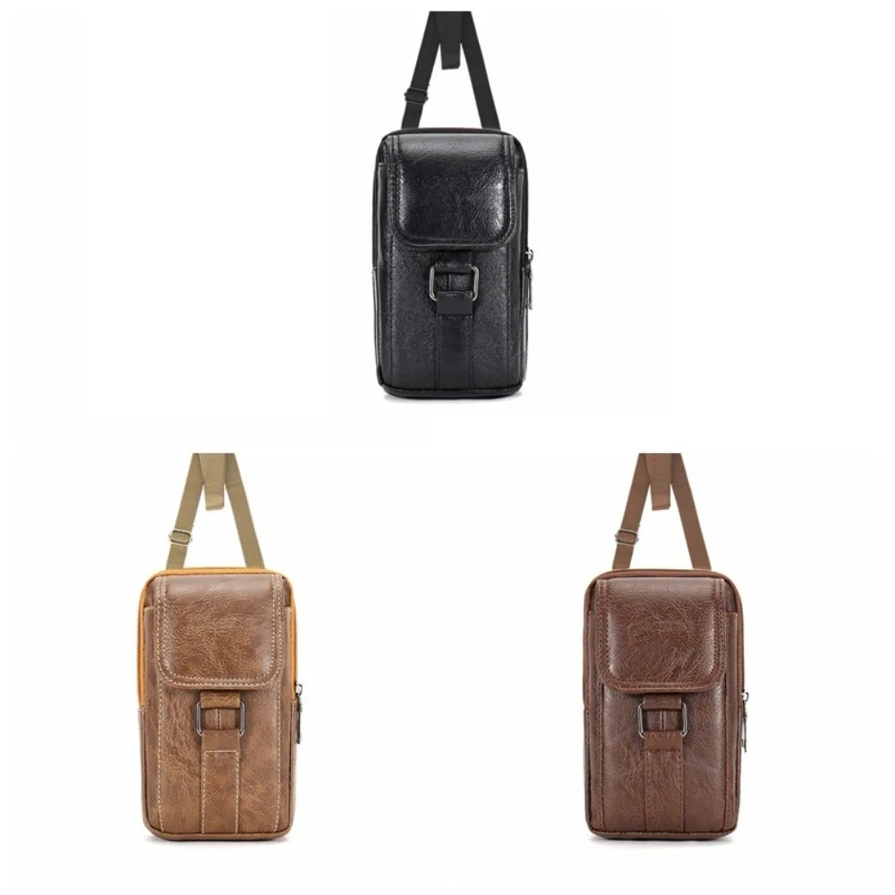Enhanced Waterproof Double-Layer Phone Pouch with Strap and Metal Buckle