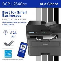 Wireless Compact Monochrome Multi-Function Laser Printer with Copy and Scan, Duplex, Mobile, Black 2