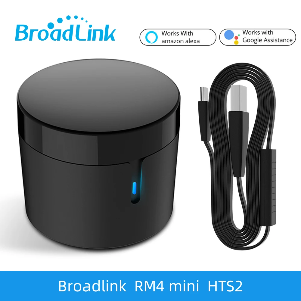 Broadlink RM4 PRO Universal Smart IR RF Remote Controller RM4 Mini Wifi IR  Remote Control Work With Alexa Google Home HTS2