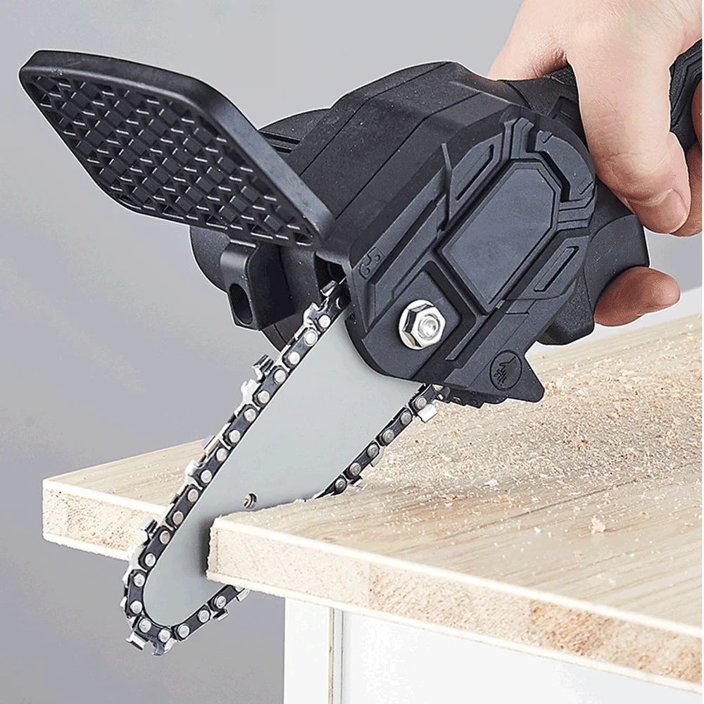 4 In/6 Inch Chain And Guide Plate Set For Mini Chainsaw Replacement Cordless Ele