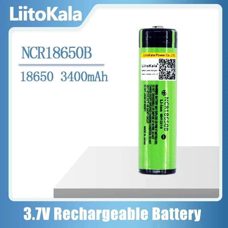 Hot Liitokala Nuova Batteria Protetta 18650 3400Mah Ncr18650B Batteria Ricaricabile 3.7 V Pcb Shopping Gratuito