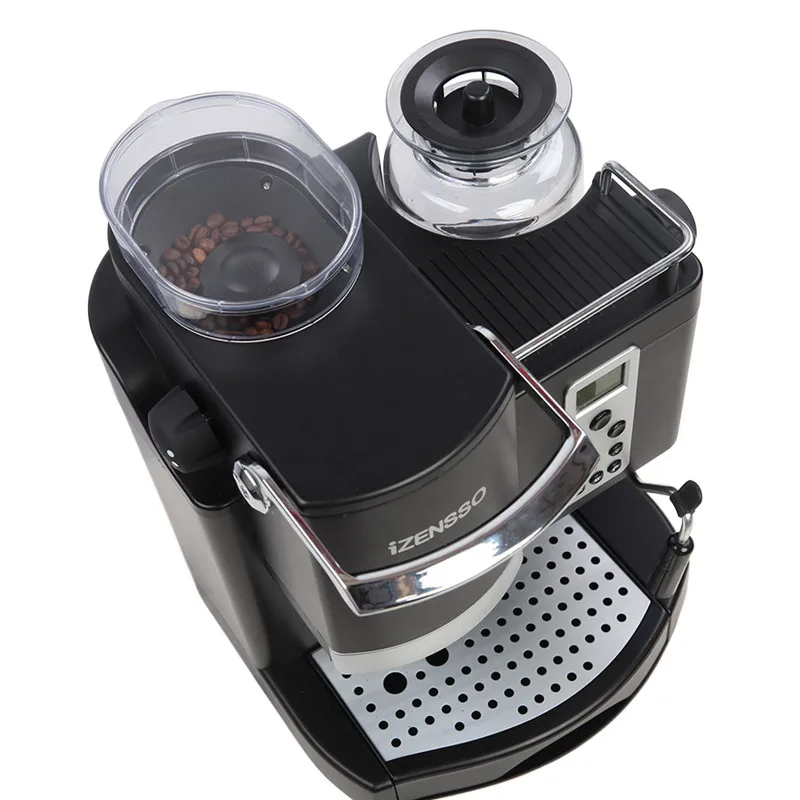 1160W POWER 1.4L tank capacity coffee maker Automatic Espresso Machine Coffee Maker with Grind Bean and Froth Milk 3