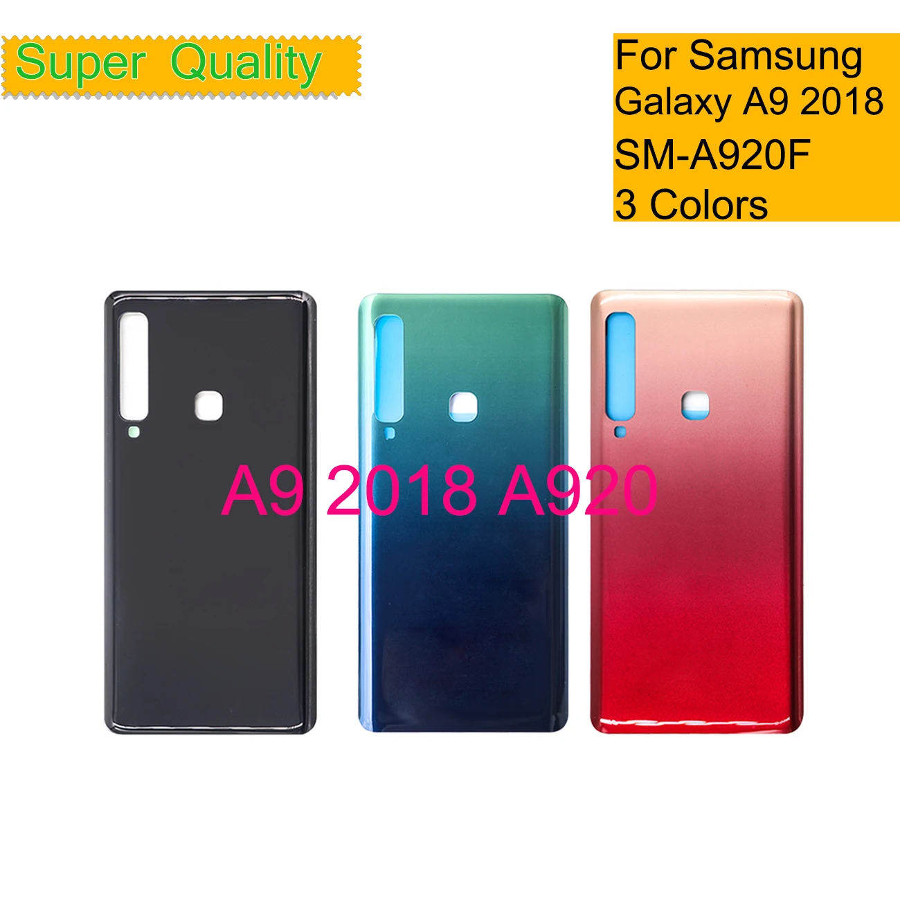 

10Pcs/Lot For Samsung Galaxy A9 2018 A9 Star Pro A9S A920 Battery Back Cover Housing Door Chassis Shell With Camera Lens