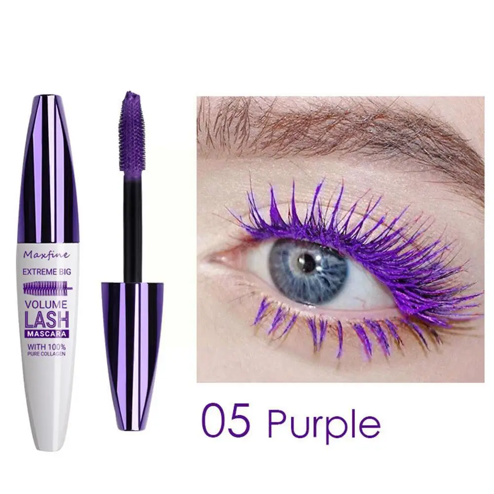 

5D Silk Fiber Mascara For Women Color Thick Curly Waterproof Durable Girls Extremely Smoothly Eylash P5I6