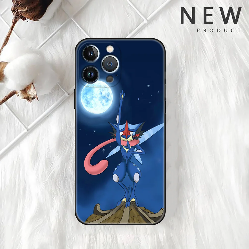 thumbnail image 1 of Funda de silicona negra para Apple iPhone, funda suave de juego de Pokémon para iPhone 13 Pro Max, 11, 12 Mini, 15, 14 Plus, 7, 8, XR, 1 of 5