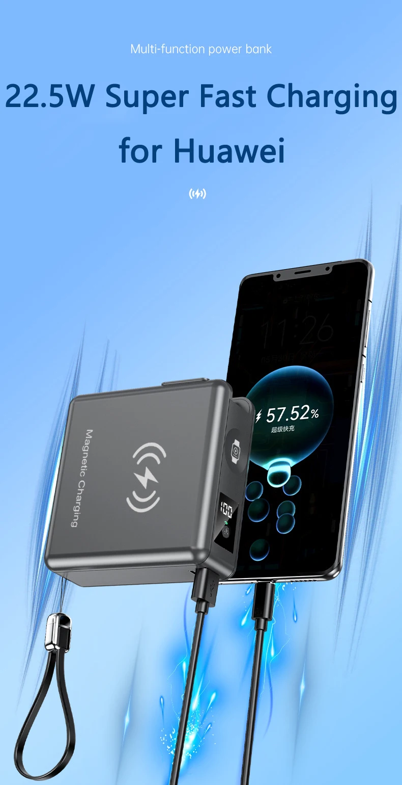 Magnetische Wireless Powerbank Usb C Schnellladegerät Für Iphone_voghion.com